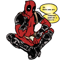 thelaughingwholock:  axia-spideypool:  Have a nice day, people  Thank you, Deadpool, 