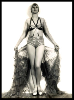 Gaby Loraine Vintage promo photo dated from December of 1928.. Gaby was a showgirl at the &lsquo;Pom-Pom Café&rsquo;; located in Hollywood, California..