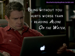 &ldquo;Being without you hurts worse than reading Alone On the Water.&rdquo; [ LiveJournal / FanFiction.net / AO3 ]