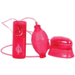Pucker-Up Vibrating Vaginal &amp; Clitoral Pump - Red this product is fantastic. placed it over my vagina and pumped it a few times and had an instant orgasm. with the see-thru material, i could watch as my clit and lips were sucked right into the cup&hel