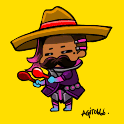 agito666:  Your Tumblr has been visited by a dancing Amigo Sombra with Maraca, and Sombrero She just wanna be a friend reblog this so she won’t hack your account, Adios (edited: added another version of extra frames for another side)   AAAYAYAYA HIJOLE.Ba