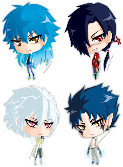 sochg:  Rest of the Dmmd crew ready for printing into keychains :D! Shall be on sale at SakuraCon, A-Cen, AN &amp; AX this year~