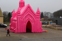secifosseluce:dry-pool:inflatable hot pink church making out with god at 2am on a Sunday in the inflatable hot pink church 