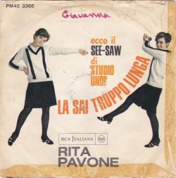 Rita Pavone - La sai troppo lunga / Fortissimo (1966)