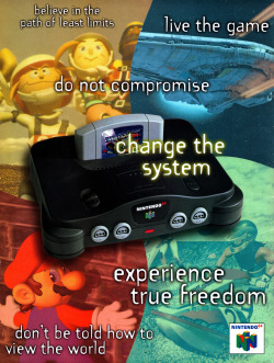 n64thstreet:  SCAN TIME: Nintendo Power’s Change the System back cover ad.     T ^T &lt;3