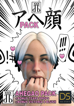Ahegao pack is a pose pack for DAZ Victoria 8, that consists of 15 facial expressions and 9 full body poses, based on famous anime Ahegao expression. Compatible with Genesis 8 Female and Daz Studio 4.9 and up! Check it out!25% off until 2/20/2018Ahegao