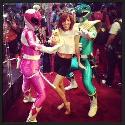 heyitsapril:  Go Go Power Rangers!  (at San Diego Comic-Con 2013)