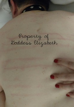 goddess-elizabeths-property:  Good boys get their backs scratched ;-) My name is Goddess Elizabeth. I am a lifestyle and pro domme. My kik - passivelove101 … My time is precious - TRIBUTES ARE REQUIRED FOR CHAT… offer a GIFT CARD in your initial message