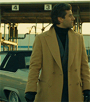 spikejonzo:  Outfit appreciation - Oscar Isaac as Abel Morales in A Most Violent Year Costume design by Kasia Walicka-Maimone 