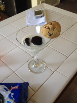 girlwhowasonfire:  deans-avenging-angel:  girlwhowasonfire:  Found a better use for the wine glasses  That’s a martini glass  I’m literally using it for milk and cookies does it look like I care about the finer points of debauchery 
