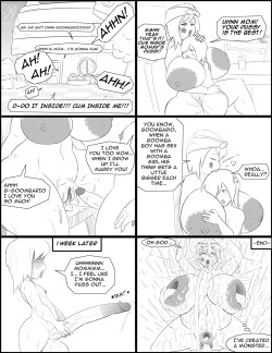sanka-tetsu:  A short yet sweet comic. Goomama quickly regretting her choice to let Goombario know how goomba genitals work (Although she still somehow looks happy in the end) Why do you think there’s so many goombas in Mario games? :&gt;My big sis,