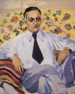 realism-love:Portrait of a film director Ruben Simonov, 1939, Martiros Sarian