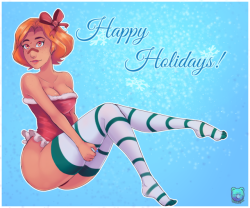 bnfworld: lewddoc:  Happy Holidays, Merry Christmas and Feliz Navidad! Hope you had a wonderful year!! Have a lovely piece of art of Sapha in festive attire ;3;  Sapha looks like she knew how to celebrate the holidays :) Interested in animal girls, RP,