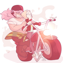 jen-iii:  Pearl rammed her new girlfriends motorcycle in my heart and I feel so blessed  
