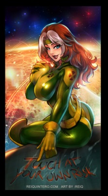 reiquintero:  Rogue!, What can I say about this, first its an experiment of mine to go back and colors and redo some of my old drawings, how much my art has changed? and in where I need more practice?, you know I found out how it sucked when I used to