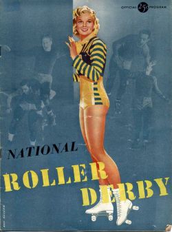 grayflannelsuit:  National Roller Derby program, 1950 