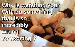 ourhotwifefantasy:  Watching M have all the attention, satisfaction, orgasms and pure lust that she can handle would be very exciting. And who ever said it was wrong.  Help bring back my wife back to tumblr and become interactive again and showing herself