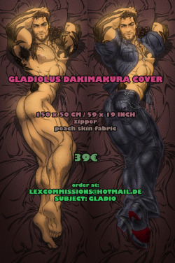 ninonlex: Hey guys! Due to popular demand I offer you a Gladiolus Dakimakura cover (pillow not included) now! The PEACH SKIN fabric is on the fuzzy/soft side and doesn’t stretch much. I have ordered this fabric before and I figured I go with this now