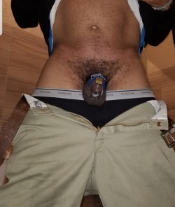 alphaamongmen: My original Texas boy is one of my most faithful boys… Always in chastity and nevermind failing to send me his daily pic to report in… Even during my hiatus and often several times a day… Incredibly proud of you boy!! 