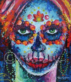 terrinart:La Catrina has become the referential image of Death in Mexico, it is common to see her embodied as part of the celebrations of Day of the Dead throughout the country; she has become a motive for the creation of handcrafts made from clay or