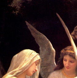 angelsinart:   William Adolphe  Bouguereau, Song of the Angels (detail)