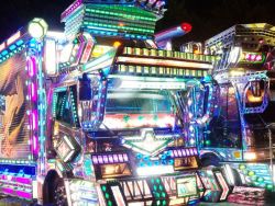 odditiesoflife:  The Amazing Dekotora Trucks of Japan Covered in chrome and gleaming neon, big rigs from across Japan are sporting amazing light shows that rival even the brightest of casinos. The practice of turning one’s truck into a moving piece