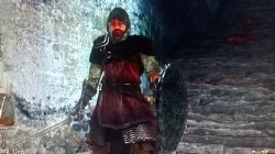 this is my dark souls guy. he just finished getting beaten up by some fucking midgets in a bell tower because their stupid axes shield break. so now he&rsquo;s contemplating how in the fuck he got his ass kicked by those fucking midgets. seriously, fuck