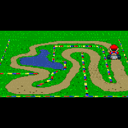 brotherbrain:  Super Mario Kart (SNES) Nintendo 1993.