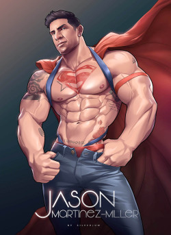 p2ndcumming: silverjow:    Commission work. Featuring awesome Jason Martinez-Miller - Aspiring Kryptonian. Follow him on Instagram: https://www.instagram.com/aspiring_kryptonian/    Vote 4 Pedro  jfpb