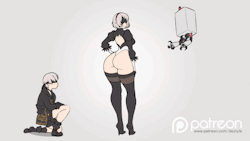 deztyle:  2Beautiful   This is my first attempt of an animation, hope you like it guys!At least 9S is enjoying the view (^‿^)Consider to support me on PATREON 