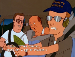 groovy-bastard:  ♪ Goin’ to the country, gonna eat a lot of peaches ♪ Have a crappy KoTH redraw (that I spent way too much time on). 