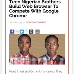 rudegyalchina:  glammednaturally:  Now this is something to talk about Weldone boys 👏🏾👏🏾👏🏾👏🏾☺️☺️☺️👍🏾👍🏾👍🏾#news #worldnews #nigeria #africa #google  Compete? Their web browser is faster tf .