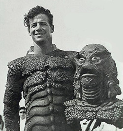 vintagegeekculture: Ricou Browning, uncredited performer in “The Creature Walks Among Us”