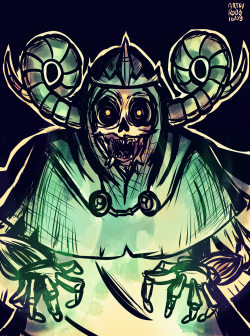 artsyrobo:  I finally drew the Lich King from Adventure Time, as suggested by drinkplentyofmalk! Sorry I’m kinda late ^^’’ 