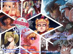 jonfawkes:  cutey-confidential: Happy Holidays from all of us here at Cutey Confidential! As part of our upcoming Monster Girl artbook, and following on our previous Halloween release, we would like to present you with the 2016 Cutey Confidential Winter