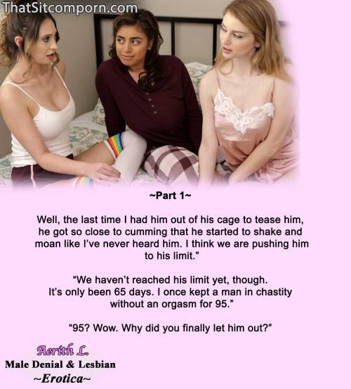 real-aerithlives:If you enjoy my captions, check out my Male Chastity and Lesbian Denial Books:https://www.smashwords.com/profile/view/AerithLRead big chunks of them for FREE. &lt;3