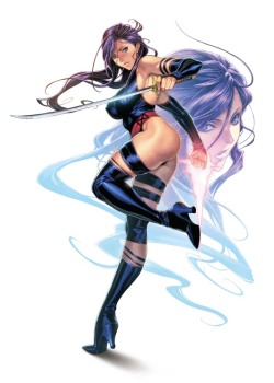 thelastraigeki:  Psylocke by Homare Honestly, I wasn’t expecting one of my favorite Japanese artist to draw one of the hottest and deadliest X-People of all time, Betsy Braddock, otherwise known as Psylocke. Lately, Homare has been getting into the