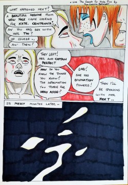 Kate Five vs Symbiote comic Page 153   Aideen is really getting what she wants out of Marcus!  Nice to make reference to Centennia and Captain Perfect’s visit to the Bleeding Rose as seen in The Search for Kate Five by the wonderful cosmicbeholder 