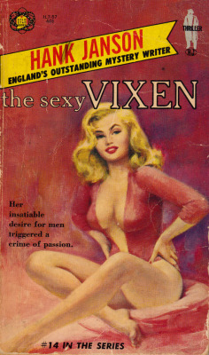 The Sexy Vixen, by Hank Janson (Gold Star, 1964). From Ebay.