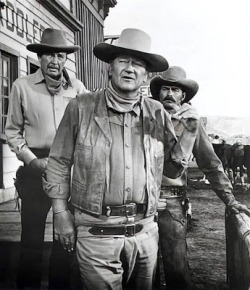 don56:Bruce Cabot, John Wayne and Glenn Corbett in “Chisum”