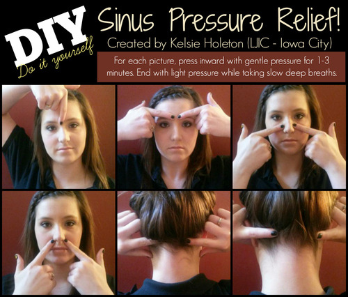 DIY sinus pressure relief