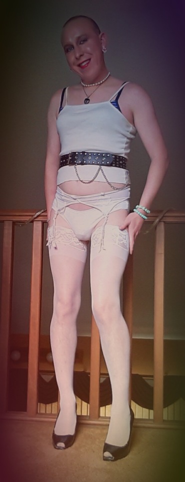 sissyvanessacd-deactivated20220:Nothing screams virgin ass like a sissyboi wearing all white. Would any strong men out there like to choke me, slap me and devour my tight ass?
