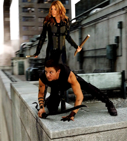 hollandroden-rph:  Adrienne Palicki as Mockingbird &amp; Jeremy Renner as Hawkeye Manip  Requested by Anon 
