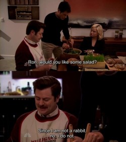 jennytrout:  periwinklerabbit:       Okay, here’s a glimpse into my real life. My family and close friends joke that I am married to Ron Swanson.  Beloved is just about in total agreement with this assessment.  This little series of images and
