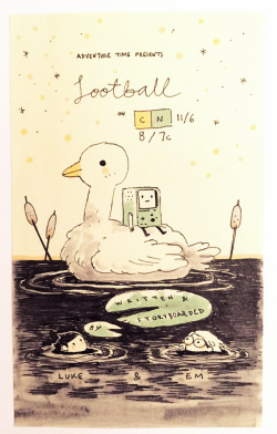 empartridge:  ARE YOU READY FOR SOME FOOTBALL? my first episode as a storyboard guy is airing tonight. please watch it and tell @luke-pearson and I you liked it, even if you didn’t, because we have fragile baby egos. 