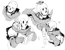mnstrcndy: Papyrus? PAPYRUS!I for some reason think animals would really like him and he would be happy about it but also just a little put off because they are kinda dirty.