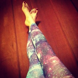 ohmandy56:  Look at these PERFECT &amp; AWESOME space leggings I found in SC! #lovethesesomuch #leggings #space #feet #footfetish