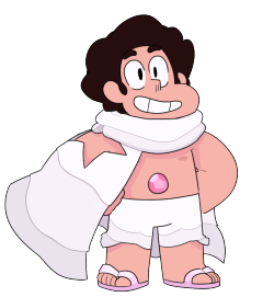 discount-supervillain:  Call me old fashioned, but I couldn’t think of a way for Steven to look good in a bare midriff deal. It’s full riff or noffin’ for me. 