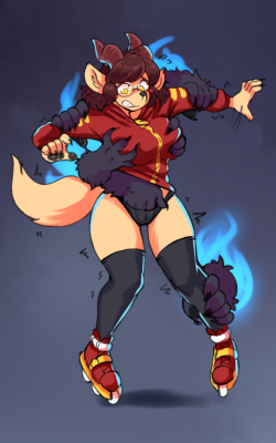 meganemausu: Rollerskatin’ Red Ridin’ woof pak for @the-entire-furry-fandom !! Mmnf~