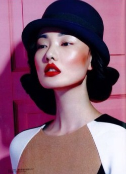 dknyprgirl:  Beauty. I’m partial to a good red lip. DKNY in Cosmopolitan China 